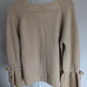 Long sleeve Ayla sweater- size small- tan color